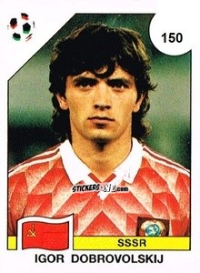 Cromo Igor Dobrovolskij - Campeonato De Futebol Mundial 1990 n. 150 - Panini