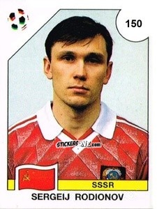 Figurina Sergeij Rodionov - Campeonato De Futebol Mundial 1990 n. 151 - Panini