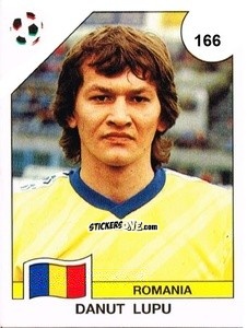 Sticker Danut Lupu - Campeonato De Futebol Mundial 1990 n. 166 - Panini