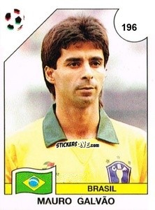 Cromo Mauro Galvão - Campeonato De Futebol Mundial 1990 n. 196 - Panini