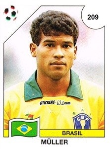 Cromo Müller - Campeonato De Futebol Mundial 1990 n. 209 - Panini