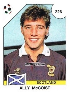 Figurina Ally McCoist - Campeonato De Futebol Mundial 1990 n. 226 - Panini