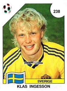 Figurina Klas Ingesson - Campeonato De Futebol Mundial 1990 n. 238 - Panini