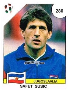 Figurina Safet Susic - Campeonato De Futebol Mundial 1990 n. 280 - Panini