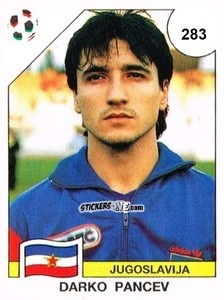 Sticker Darko Pancev - Campeonato De Futebol Mundial 1990 n. 283 - Panini
