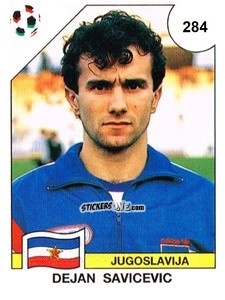Cromo Dejan Savicevic - Campeonato De Futebol Mundial 1990 n. 284 - Panini