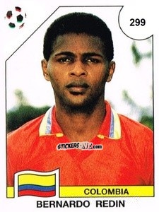 Cromo Bernardo Redin - Campeonato De Futebol Mundial 1990 n. 299 - Panini