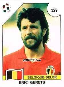 Figurina Eric Gerets - Campeonato De Futebol Mundial 1990 n. 329 - Panini