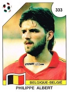 Cromo Philippe Albert - Campeonato De Futebol Mundial 1990 n. 333 - Panini