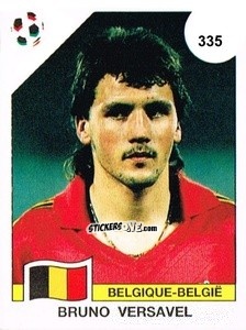 Cromo Bruno Versavel - Campeonato De Futebol Mundial 1990 n. 335 - Panini