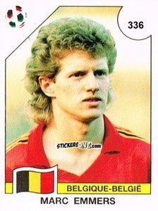 Sticker Marc Emmers - Campeonato De Futebol Mundial 1990 n. 336 - Panini