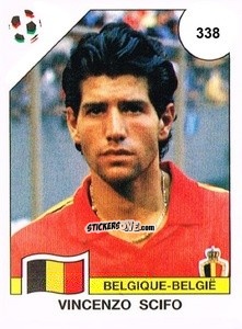 Figurina Vincenzo Scifo - Campeonato De Futebol Mundial 1990 n. 338 - Panini