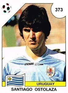 Figurina Santiago Ostolaza - Campeonato De Futebol Mundial 1990 n. 373 - Panini