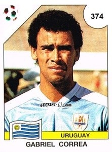 Figurina Gabriel Correa - Campeonato De Futebol Mundial 1990 n. 374 - Panini
