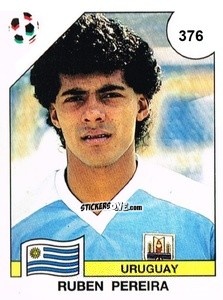 Cromo Ruben Pereira - Campeonato De Futebol Mundial 1990 n. 376 - Panini