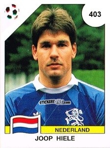 Figurina Joop Hielle - Campeonato De Futebol Mundial 1990 n. 403 - Panini