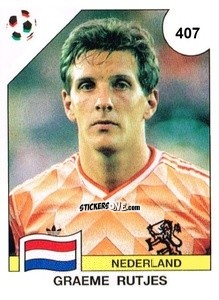 Cromo Graeme Rutjes - Campeonato De Futebol Mundial 1990 n. 407 - Panini