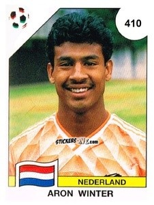 Cromo Aron Winter - Campeonato De Futebol Mundial 1990 n. 410 - Panini