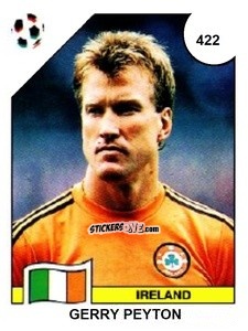 Sticker Gerry Peyton - Campeonato De Futebol Mundial 1990 n. 422 - Panini