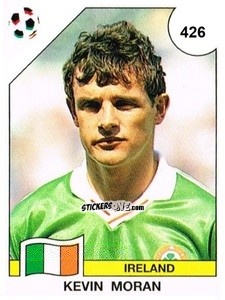 Cromo Kevin Moran - Campeonato De Futebol Mundial 1990 n. 426 - Panini