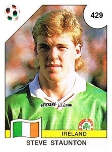 Cromo Steve Staunton - Campeonato De Futebol Mundial 1990 n. 429 - Panini