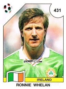 Cromo Ronnie Whelan - Campeonato De Futebol Mundial 1990 n. 431 - Panini