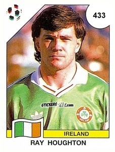 Figurina Ray Houghton - Campeonato De Futebol Mundial 1990 n. 433 - Panini