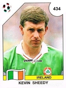 Figurina Kevin Sheedy - Campeonato De Futebol Mundial 1990 n. 434 - Panini