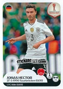 Figurina Jonas Hector - FIFA Confederation Cup Russia 2017 n. 235 - Panini