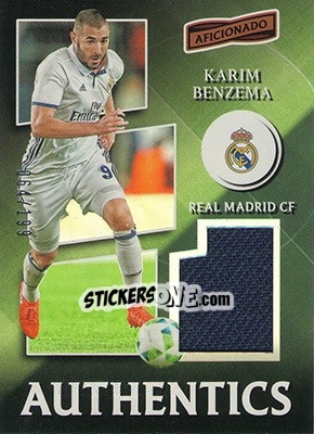 Figurina Karim Benzema - Aficionado Soccer 2017 n. A-30 - Panini