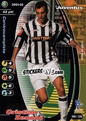 Cromo Cristian Zenoni - Football Champions Italy 2001-2002 n. 85 - Wizards of The Coast