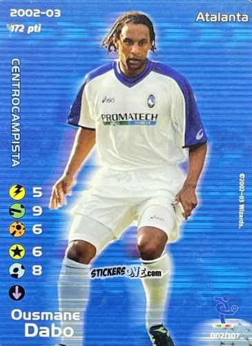 Sticker Ousmane Dabo - Football Champions Italy 2002-2003 n. 2 - Wizards of The Coast
