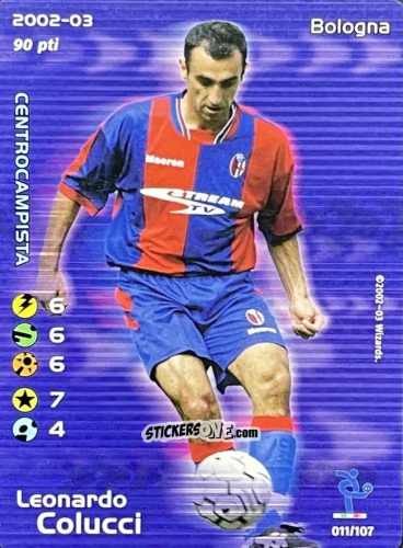 Sticker Leonardo Colucci - Football Champions Italy 2002-2003 n. 11 - Wizards of The Coast