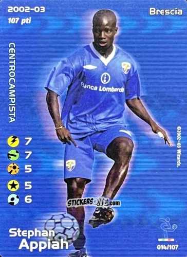 Cromo Stephan Appiah - Football Champions Italy 2002-2003 n. 14 - Wizards of The Coast