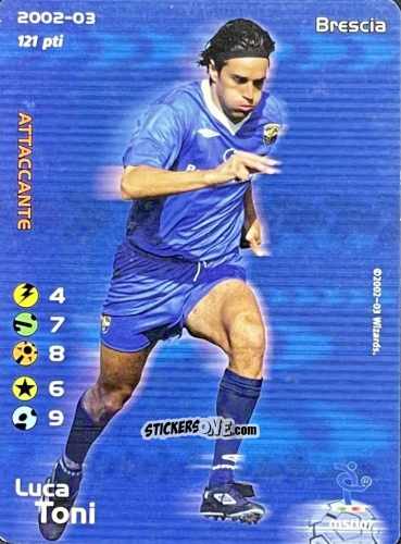Figurina Luca Toni - Football Champions Italy 2002-2003 n. 15 - Wizards of The Coast