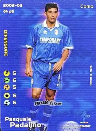 Sticker Pasquale Padalino - Football Champions Italy 2002-2003 n. 26 - Wizards of The Coast