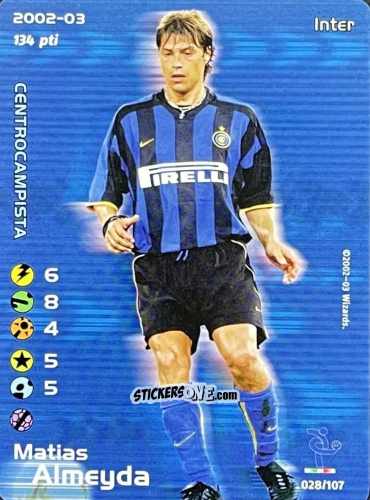 Sticker Matias Almeyda - Football Champions Italy 2002-2003 n. 28 - Wizards of The Coast