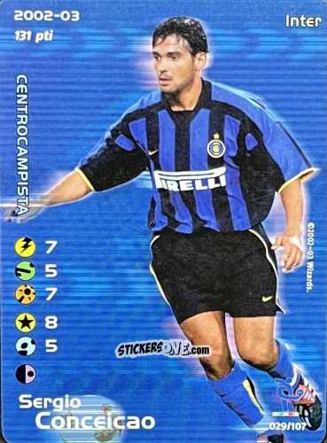 Sticker Sergio Conceicao - Football Champions Italy 2002-2003 n. 29 - Wizards of The Coast