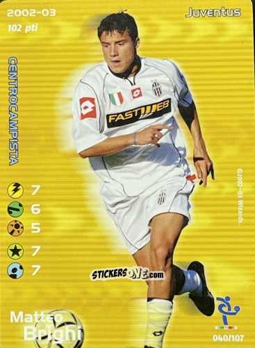 Sticker Matteo Brighi - Football Champions Italy 2002-2003 n. 40 - Wizards of The Coast