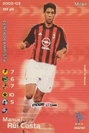 Figurina Rui Costa - Football Champions Italy 2002-2003 n. 66 - Wizards of The Coast