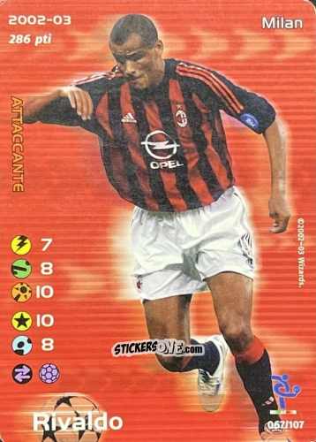 Figurina Rivaldo - Football Champions Italy 2002-2003 n. 67 - Wizards of The Coast