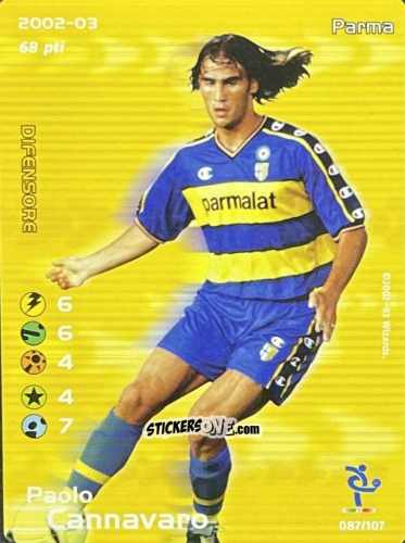 Cromo Paolo Cannavaro - Football Champions Italy 2002-2003 n. 87 - Wizards of The Coast