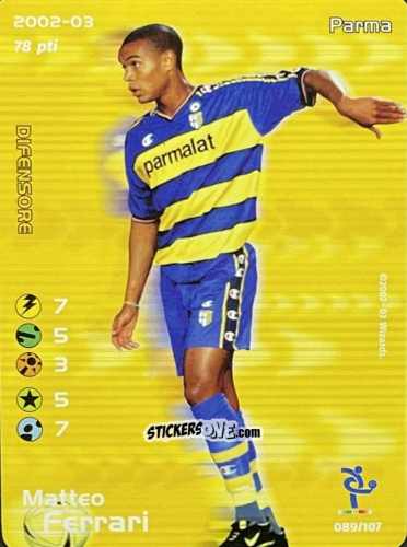 Cromo Matteo Ferrari - Football Champions Italy 2002-2003 n. 89 - Wizards of The Coast
