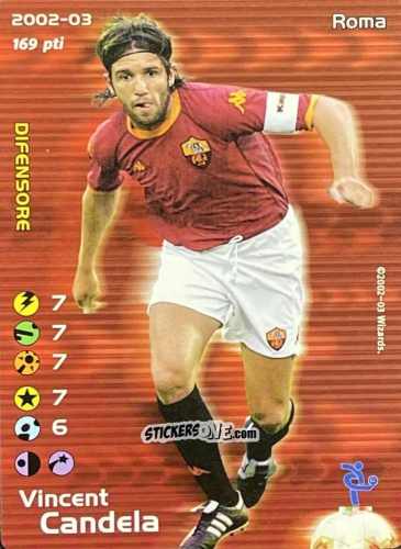 Figurina Vincent Candela - Football Champions Italy 2002-2003 n. 102 - Wizards of The Coast