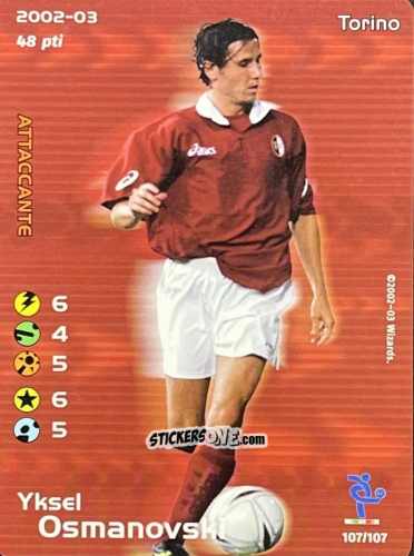 Sticker Yksel Osmanovski - Football Champions Italy 2002-2003 n. 107 - Wizards of The Coast