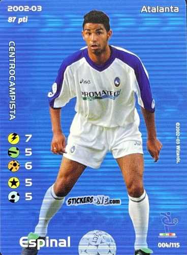 Cromo Vinicio Espinal - Football Champions Italy 2002-2003 n. U4 - Wizards of The Coast
