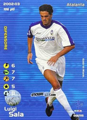 Cromo Luigi Sala - Football Champions Italy 2002-2003 n. u6 - Wizards of The Coast