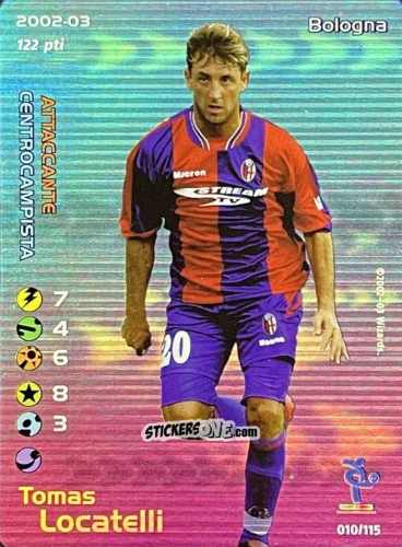 Sticker Tomas Locatelli - Football Champions Italy 2002-2003 n. u10 - Wizards of The Coast
