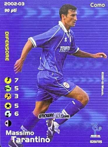 Sticker Massimo Tarantino - Football Champions Italy 2002-2003 n. u29 - Wizards of The Coast