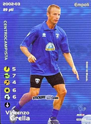 Cromo Vincenzo Grella - Football Champions Italy 2002-2003 n. u33 - Wizards of The Coast